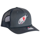 "F-Bomb" Rose & Fire X Richardson Hat (READY TO SHIP)