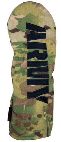 "ARMY" MultiCam Nylon Canvas Camouflage Headcovers