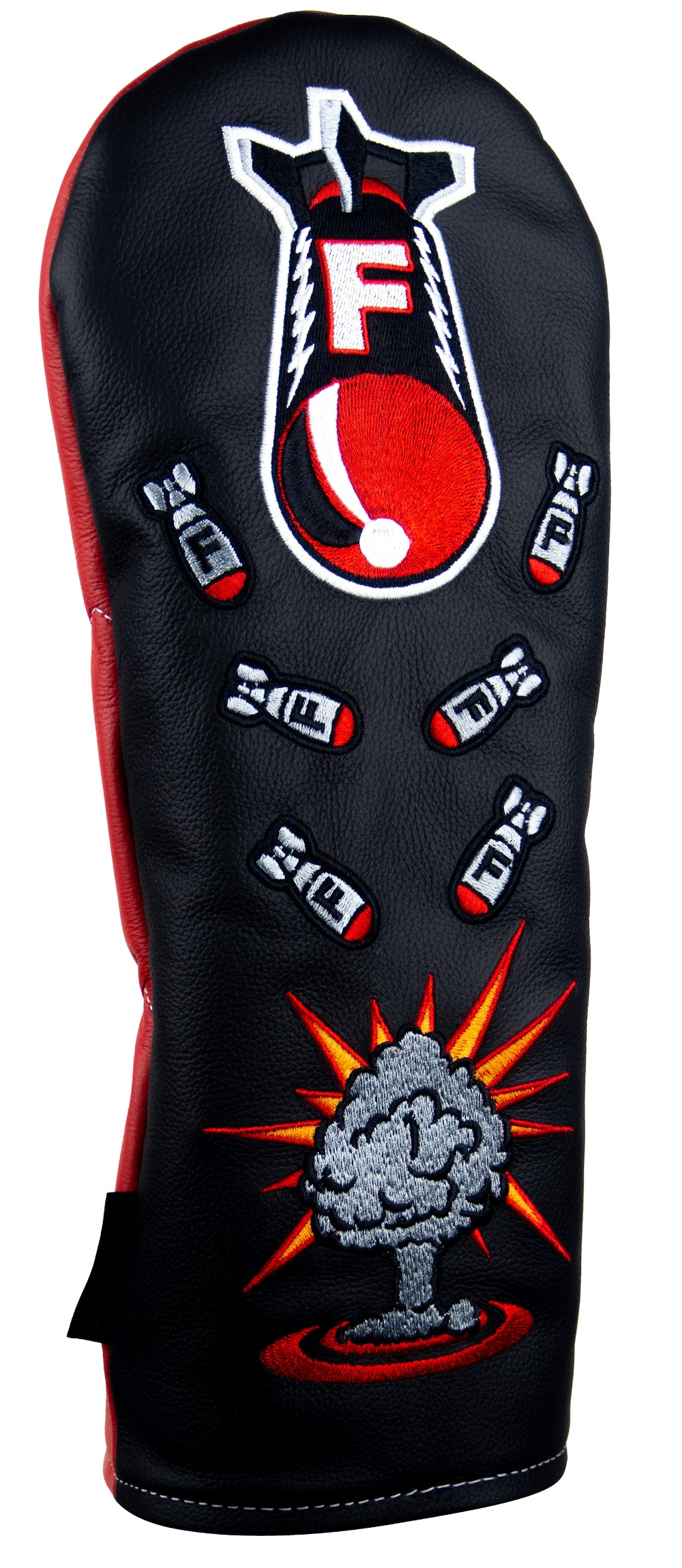 F-Bomb Premium USA Leather Headcovers (PRE ORDER) - Rose & Fire