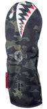 "Bomber/Warhawk" LIMITED EDITION MultiCam Black Nylon Canvas Headcovers