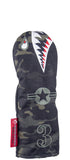 "Bomber/Warhawk" LIMITED EDITION MultiCam Black Nylon Canvas Headcovers