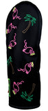 Neon Lights Flamingo Headcovers