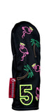 Neon Lights Flamingo Headcovers