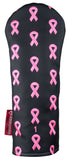 LIMITED EDITION Pink Ribbon Premium USA Leather Headcovers