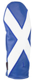 "St. Andrew's Cross" Scottish flag Premium Leather Headcovers (IN STOCK)