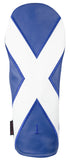 "St. Andrew's Cross" Scottish flag Premium Leather Headcovers (IN STOCK)