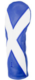 "St. Andrew's Cross" Scottish flag Premium Leather Headcovers (IN STOCK)