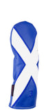 "St. Andrew's Cross" Scottish flag Premium Leather Headcovers (IN STOCK)