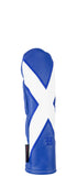 "St. Andrew's Cross" Scottish flag Premium Leather Headcovers (IN STOCK)