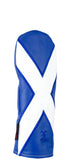 "St. Andrew's Cross" Scottish flag Premium Leather Headcovers (IN STOCK)