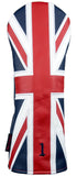 "Union Jack" UK flag Premium Leather Headcovers (PRE-ORDER)